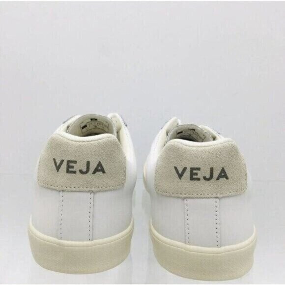 Veja Esplar Logo Low Top Sneaker Extra White/natural Leather Womens US 11 - Picture 8 of 13